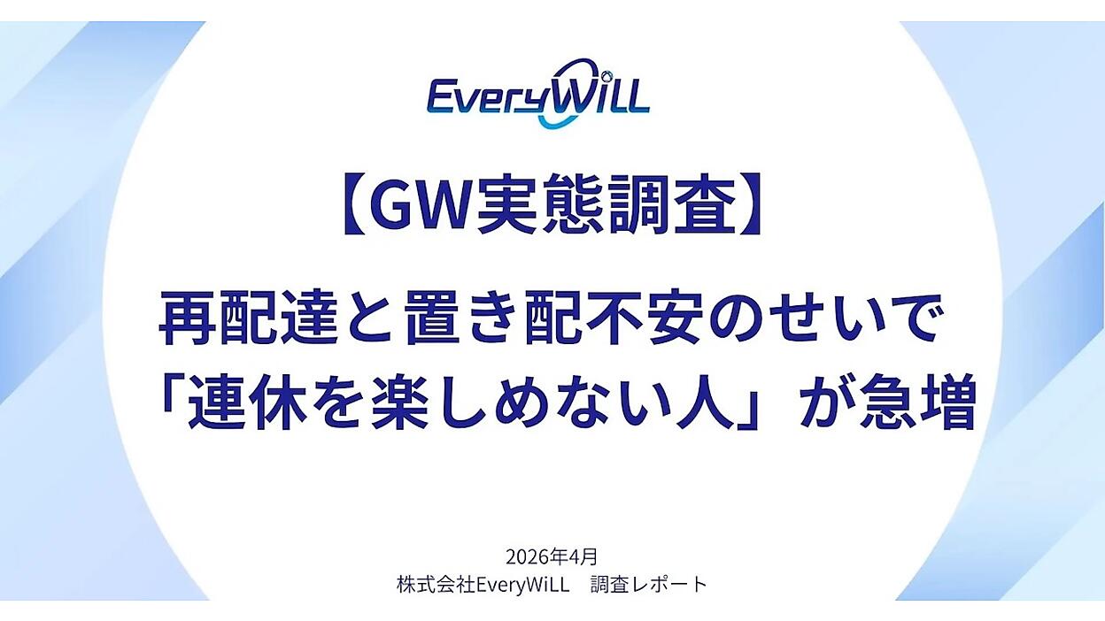2026GWのEC商品受取実態調査】置き配の利用、“留守バレ”や盗難の懸念 