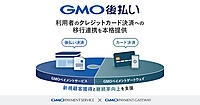 後払い利用者のクレジットカード決済への切り替えでEC事業者の新規顧客獲得＋継続率向上の料率を支援。GMOペイメントサービスとGMOペイメントゲートウェイが移行連携を本格提供