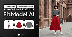 メイキップ、“着たときのサイズ感”まで反映するAI画像生成サービス「FitModel.AI」をスタート