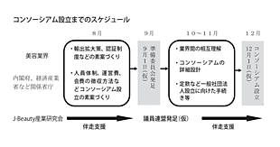 政府が化粧品をはじめとする美容産業を「J-Beauty」として成長戦略に位置づけ。官民一体でロードマップを策定