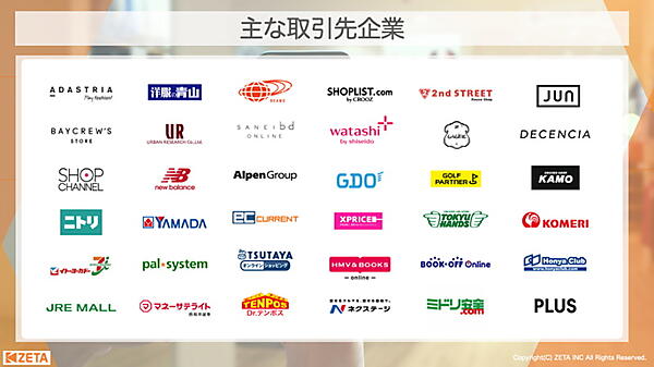 OMO戦略を推進する青山商事 ZETAソリューションを導入している主な取引先企業