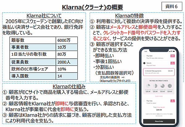 スウェーデンで後払いサービスを提供するKlarnaは、小売店ごとにオーダーメイドの関係性を構築。消費者に「今払う」「後で払う」といった支払い方法を展開し、サービス利用のメリットを提供