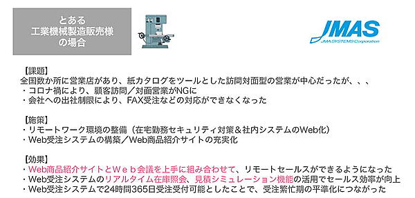 リモート営業できる環境を整備した