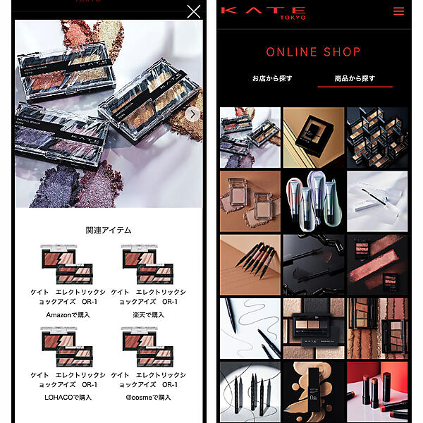 花王 コスメ KATE visumo social活用イメージ