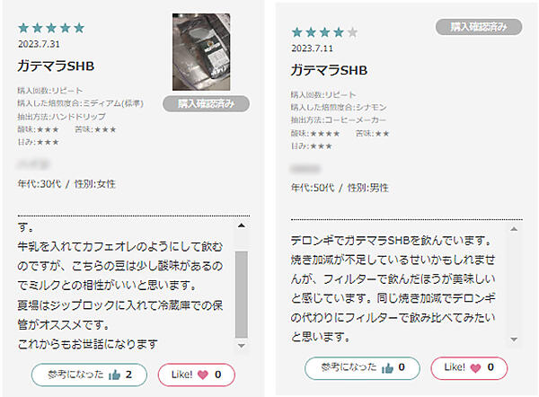 フレッシュロースター珈琲問屋に投稿された実際のユーザーレビュー