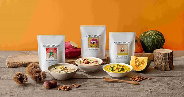 グリーンスプーンとのコラボ商品はアーモンドペーストを使用したスープ