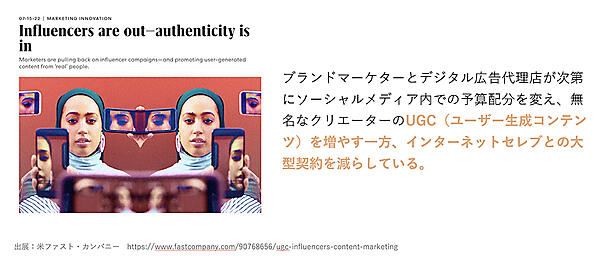 インフルエンサー活用は下火の傾向か