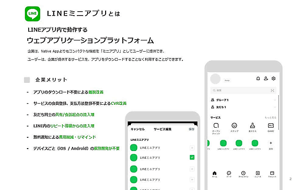 LINEミニアプリについて
