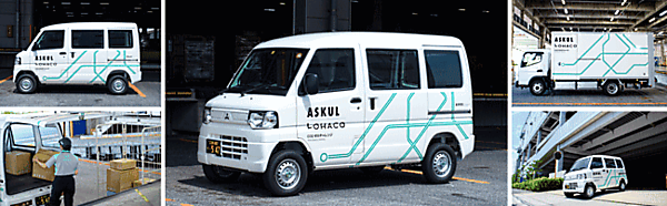 子会社を含めたグループ全体での再生可能エネルギー利用率100％の実現をめざしているアスクル