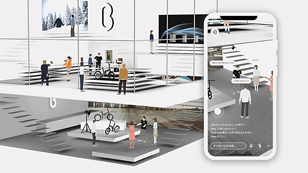 凸版印刷　バーチャルショッピングモールアプリ「メタパ」のイメージ