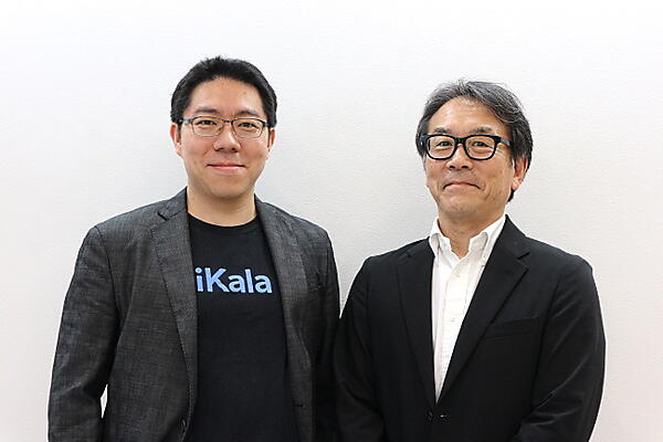 CEOのセガ氏（左）と、日本法人iKala Japan カントリーマネージャーの土屋隆司氏