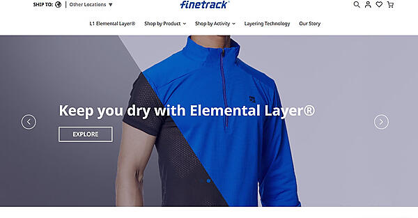 ファイントラック　finetrack　アウトドア　EC　Lingble　越境EC　グローバル