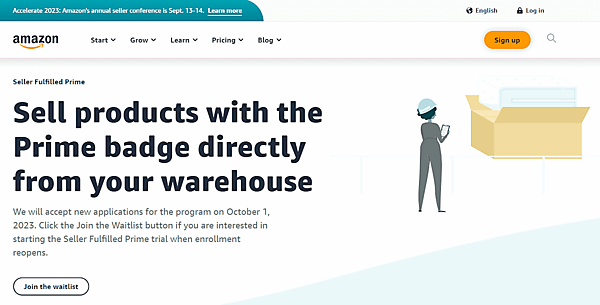 米Amazonは自社で発送する商品をAmazonプライム対象商品として販売できるプログラム「Seller Fulfilled Prime（SFP）」について、新たに対象商品の販売額から新たに2%の手数料を徴収する
