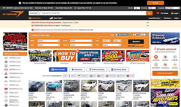 海外向けに中古車のECを手がるビィ・フォアード