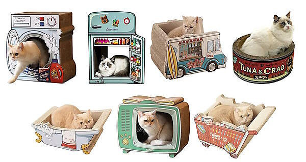 「オーサムストア」はペット関連商材に強く、特に「猫の爪とぎ」シリーズはデザイン性に富み、高品質で店舗でも人気商品