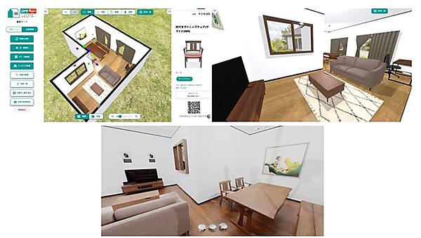 ニトリは、間取り作成から家具設置までをバーチャルでシミュレーションできる「3Dインテリアシミュレーター」も始める