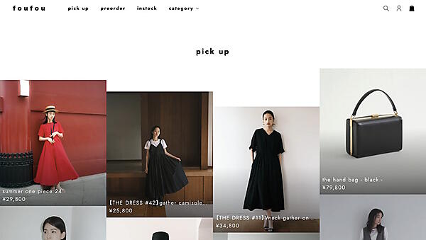 リニューアルした「foufou」ECサイトのトップ画面　「北欧、暮らしの道具店」を運営するクラシコムのグループ企業で、ファッションD2Cブランドを展開するfoufou（フーフー）は7月16日、ECサイトをリニューアル