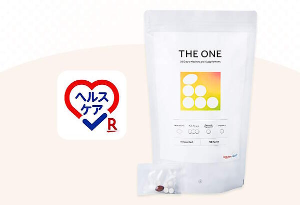 楽天グループ（楽天）は11月26日、スマートフォンアプリ「楽天ヘルスケア」の食事データに基づき、20種類の栄養素を一包で摂取できるサプリメントの新商品「THE ONE」を監修したと発表