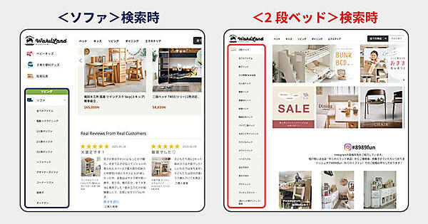 スマート・アイ わくわくランド カテゴリ検索項目の充実化でCX向上につなげる