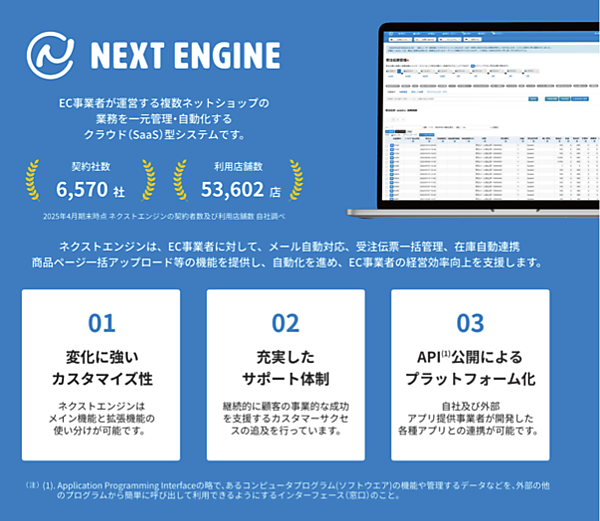 Hameeの子会社で一元管理プラットフォーム「ネクストエンジン」やECコンサルティングなどのNEは11月4日、東証グロース市場に株式を上場