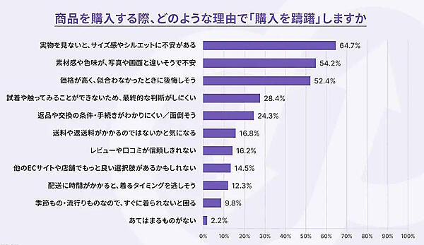 購入をためらう理由