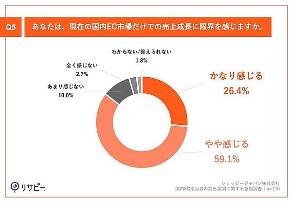 ショッピージャパンの調査 国内EC担当者の9割が「売上成長率の鈍化」を実感、海外展開は「言語対応」「国際配送」などが障壁