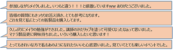 化粧品通販のランクアップのオンラインイベント