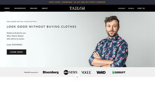 Taelor社が運営するECサイト