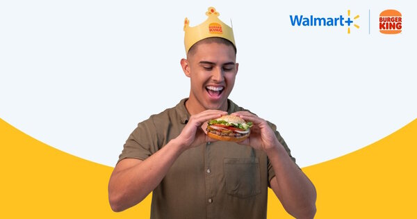 「Walmart＋」の会員にBurger Kingのハンバーガーを3か月ごとに無料で進呈する（画像はWalmartコーポレートサイトのニュースルームから編集部がキャプチャ）