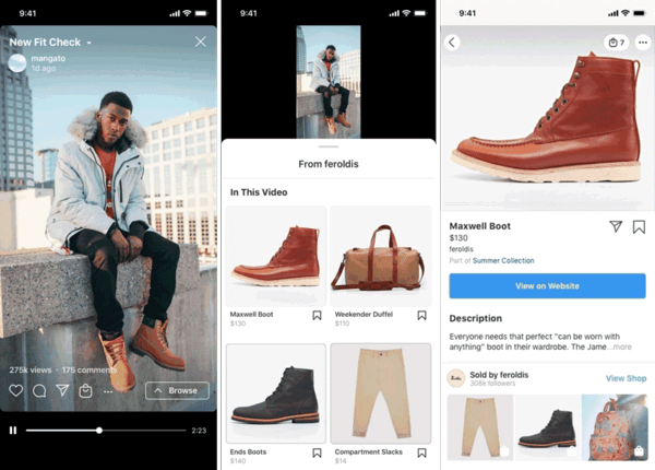 Instagramは短尺動画を作成したり発見できる「リール（Reels）」にショッピングタグを使って商品をタグ付けできるようにした