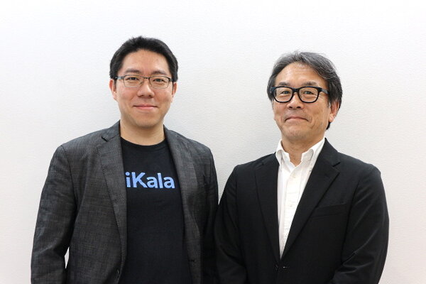 CEOのセガ氏（左）と、日本法人iKala Japan カントリーマネージャーの土屋隆司氏