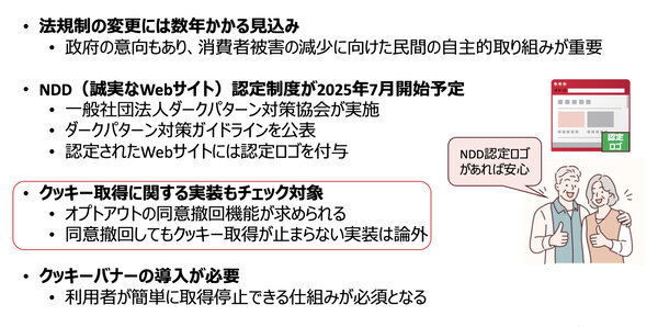 ダークパターン対策の取り組み