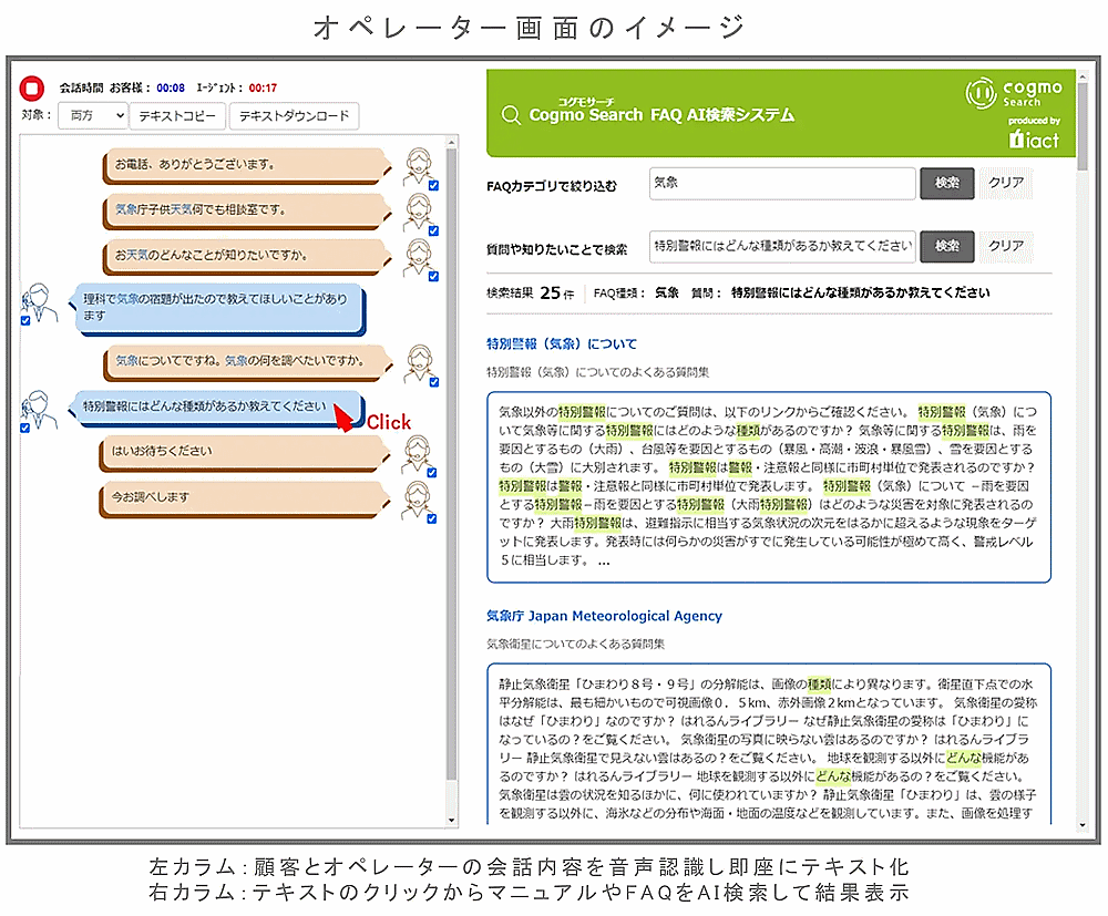 小林製薬のコールセンター改善施策】AI検索と音声認識を連携し